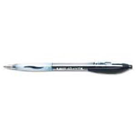 Bic VCG11 BLK Atlantis Ballpoint Retractable Ball Pen- Black Ink- Medium- Dozen YYAZ-BICVCG11BK